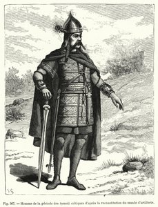 Homme de la période des tumuli celtiques d