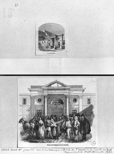 Hôpital de la Charité, la porte d