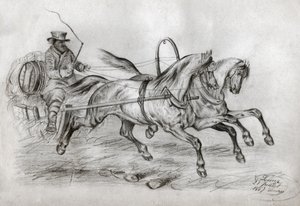 Voiture à cheval (gravure)