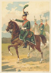 Chasseurs à cheval, officier en 1804 - French School