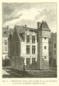 Hôtel du XVe siècle, situé à l