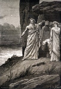 Sacrifice humain par un druide - dans "Histoire de France depuis les temps les plus reculés jusqu