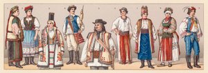 Costume de Hongrie et de Croatie - French School
