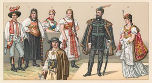 Costume de Hongrie et Croatie - French School