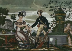 Rendez-vous de chasse, planche 2, début du XIXe siècle