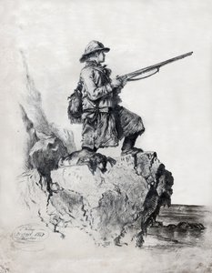 Chasseur avec son chien