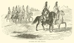 Hussards en marche (gravure)
