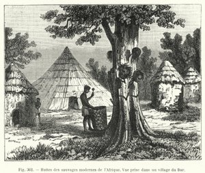 Huttes des sauvages modernes de l