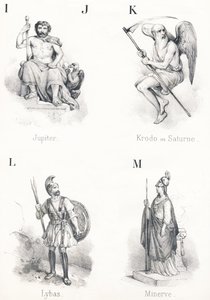 ; IJ K L M : Jupiter, Krodo, Lybas, Minerve