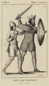 IX Siècle, Règne de Charles II, Pépin II, Roi d