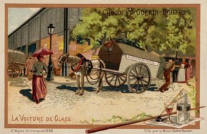 Chariot à glace - French School