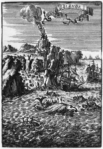 Islande et pêche à la baleine, illustration de Description de l