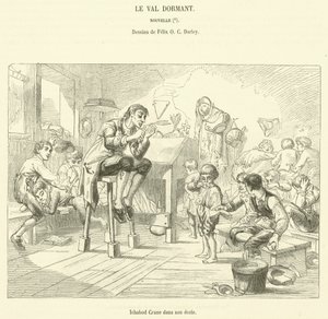 Ichabod Crane dans son école - French School