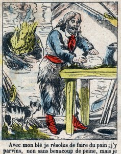 Illustration pour le livre de Daniel Defoe « Robinson Crusoé ». Imagerie d