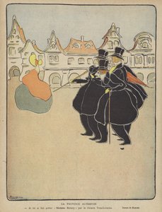 Illustration for Le Rire (colour litho) - French School