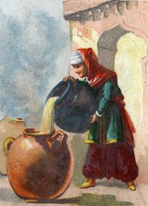 Illustration des Contes des Mille et Une Nuits. Morgiane, esclave d