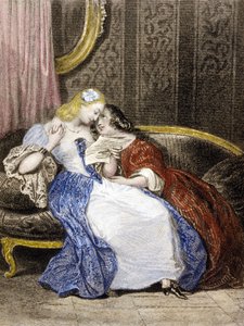 Illustration de Julie ou la Nouvelle Héloïse, vers 1852 - French School