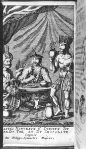 Illustration du Traité Nouveau et Curieux du Café, du Thé et du Chocolat par Philippe Sylvestre Dufour, La Haye, publié en 1693 - French School
