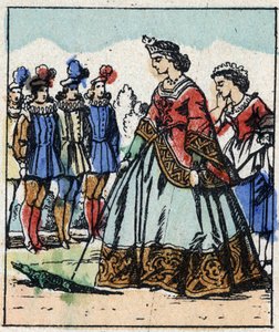 Illustration du conte de Charles Perrault « Cendrillon ou La Petite Pantoufle de verre ». Gravure sur bois d