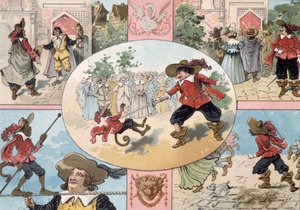 Illustration de Cyrano de Bergerac, illustration du roman de Cyrano de Bergerac : "L