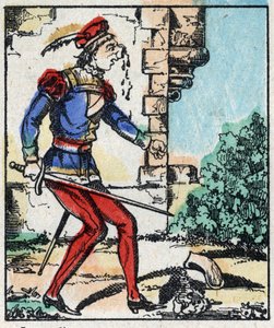 Illustration du conte « Les Aventures de Grand Flandrin » Gravure sur bois de l