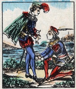 Illustration du conte « Les Aventures de Grand Flandrin » Gravure sur bois de l