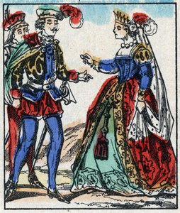 Illustration du conte "Les Aventures de Grand Flandrin". Gravure sur bois de l