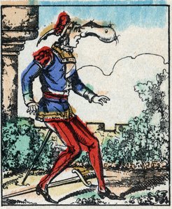 Illustration du conte « Les Aventures de Grand Flandrin » Gravure sur bois d