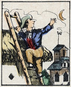 Illustration du conte "Histoire véridique de Jeannot Serinet". Gravure sur bois de l