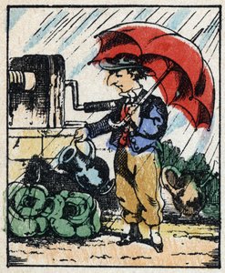 Illustration du conte « Histoire véridique de Jeannot Serinet » Gravure sur bois de l