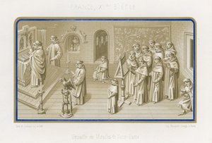 Image en grisaille des Miracles de Notre-Dame