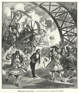 Visite imaginaire du Roi Louis XIV et de sa cour au Pavillon des Machines à l