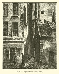 Impasse Saint-Martial, 1850 - French School
