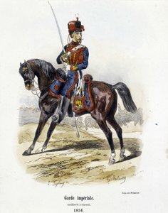 Garde Impériale : Artillerie à cheval en 1854 - dans « Histoire de l