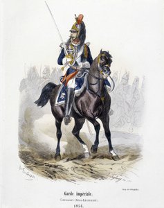Garde impériale : Cuirassiers en 1854 - dans "Histoire de l