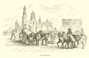 À Moscou (gravure) - French School
