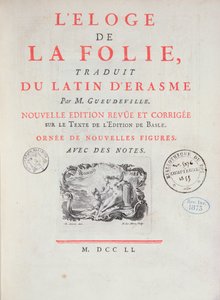 Éloge de la folie, 1751 - French School