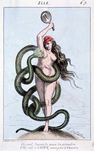 De cent façons vous pouvez le prendre, il est à louer, mais pas à vendre (Thiers en serpent entoure Marianne) - French School