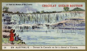Devant les chutes Horseshoe, Victoria, Australie
