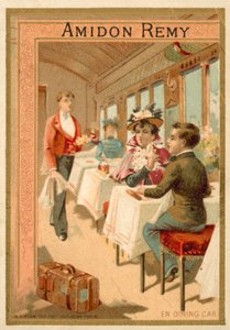 Dans le wagon-restaurant - French School