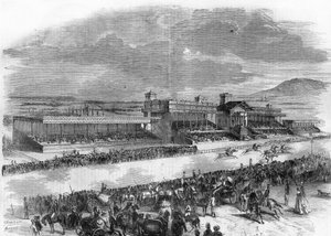Inauguration des courses de chevaux au Bois de Boulogne en 1857
