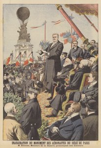Inauguration du monument aux aéronautes du Siège de Paris - French School