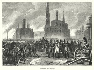 Incendie de Moscou - French School