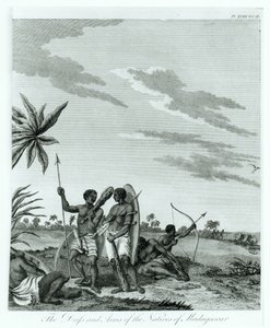 Habitants de Madagascar, du volume 2 de Mémoires et Voyages du comte Benyowsky, publié en 1790 - French School