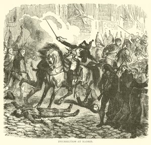 Insurrection à Madrid (gravure) - French School
