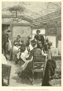 Intérieur du Wagon-Restaurant du train d