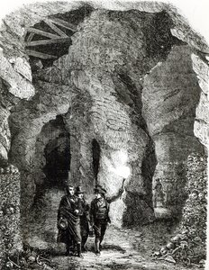 Intérieur des catacombes, Paris