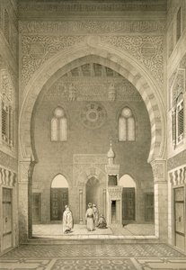 Intérieur de la mosquée de Qaitbay, Le Caire
