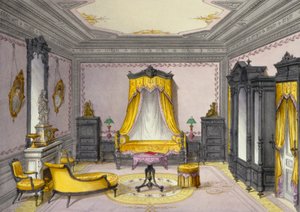 Intérieur montrant des meubles d