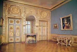Vue intérieure du Petit Salon, vers 1660 - French School